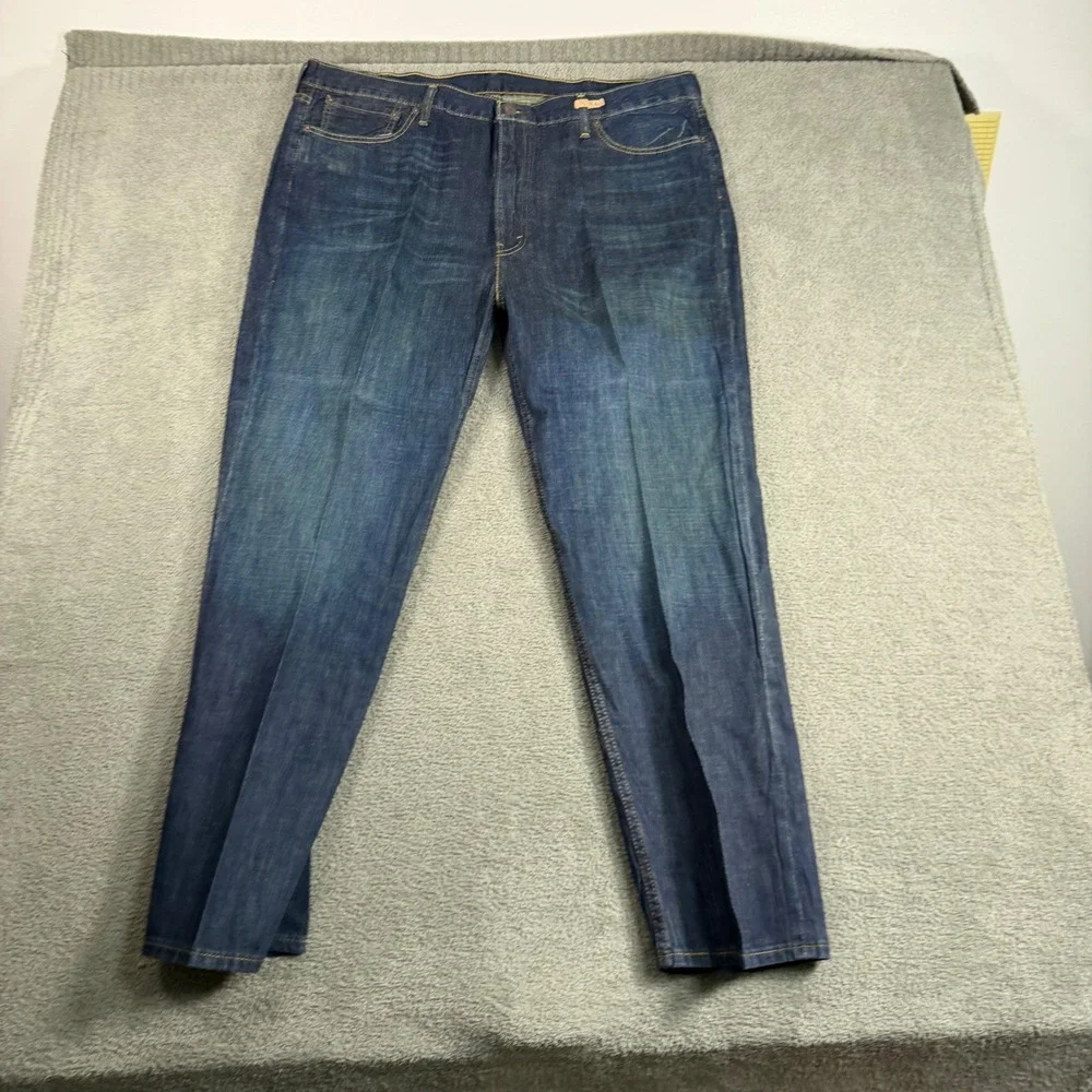 Levis 514 Straight Fit Jeans Mens 42x30 Dark Wash Blue Denim Pants